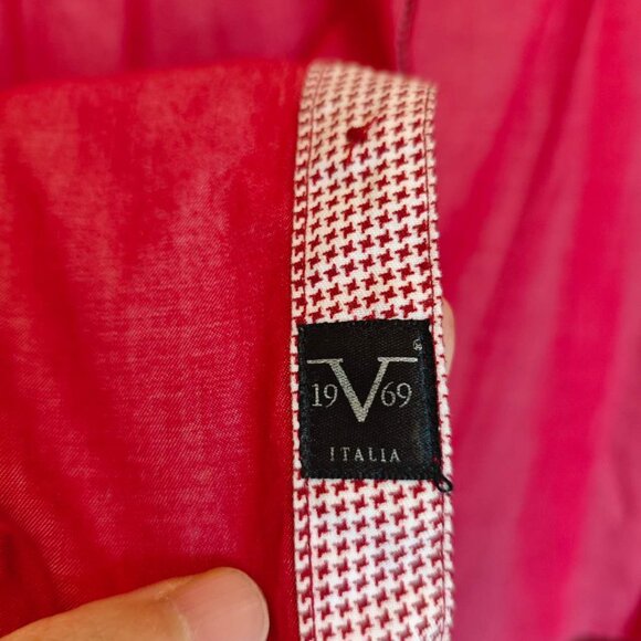 Versace Red Casual Button Down Shirt - Picture 4 of 4